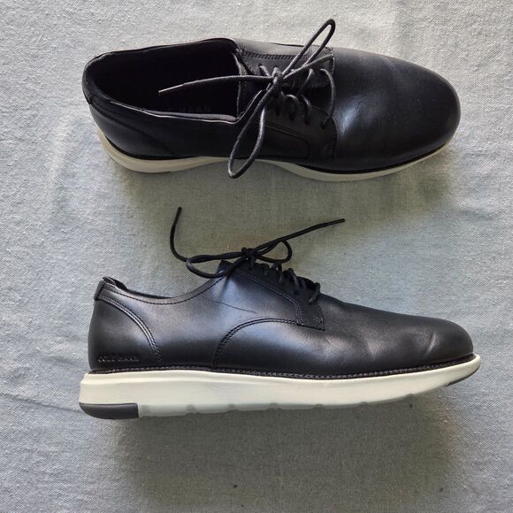 Cole Haan Mens Grand Atlantic Oxford in Black/Ivory Size 13 M C38157 Sneakers - Picture 1 of 11